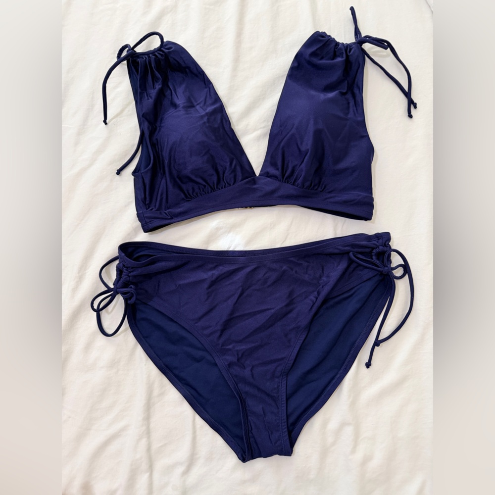 Navy Blue Bikini Set